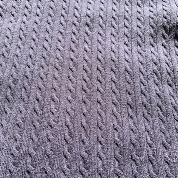 Ann Taylor navy blue cable knit sweater size L - Picture 6 of 7